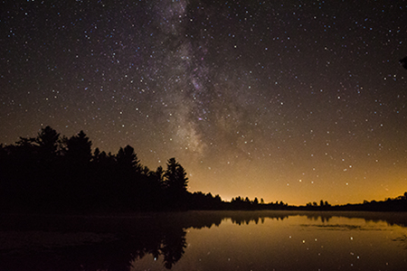 Went to Lennox & Addington country to see the Perseide Meteor shower. They have a dark sky viewing platform which was designated the most southern part of Ontario where you can see the Milky Way with the naked eye. It was definitely a beautiful spot, but unfortunately there were too many cars that moved in and out of the area. So my friends and I just went up a bit north to the conservation area by Melon Lake and enjoyed the view from there.