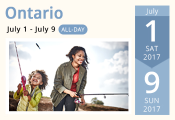 Ontario - License Free Fishing
